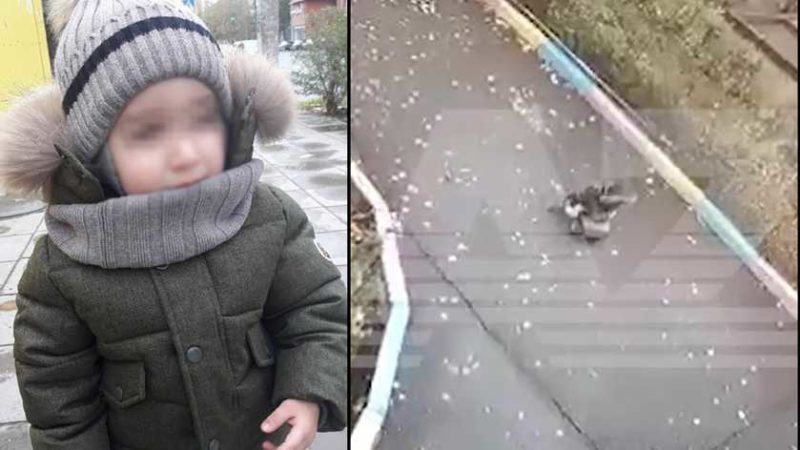 2-річний хлопчик втік з дитсадку на іграшковій машинці: відео з камер спостереження