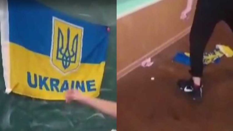 Школяр у Луцьку грався трусами і поглумився з прапора України: обурливе відео